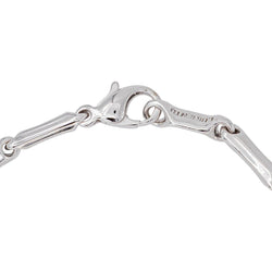 Chimento Bracelet Maille bâton Bamboo Or blanc