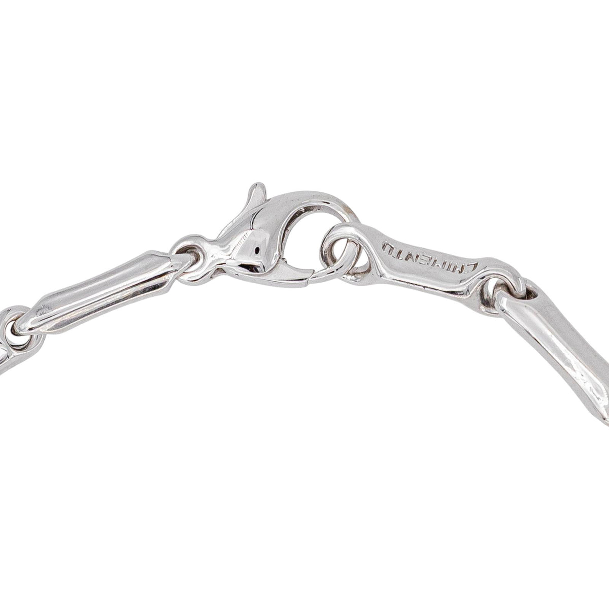 Chimento Bracelet Maille bâton Bamboo Or blanc