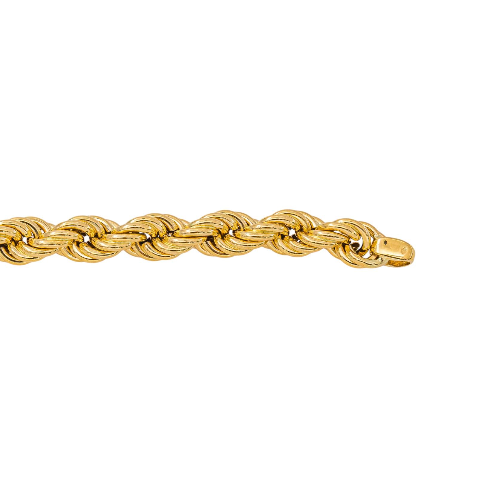 Collier Maille corde Or jaune