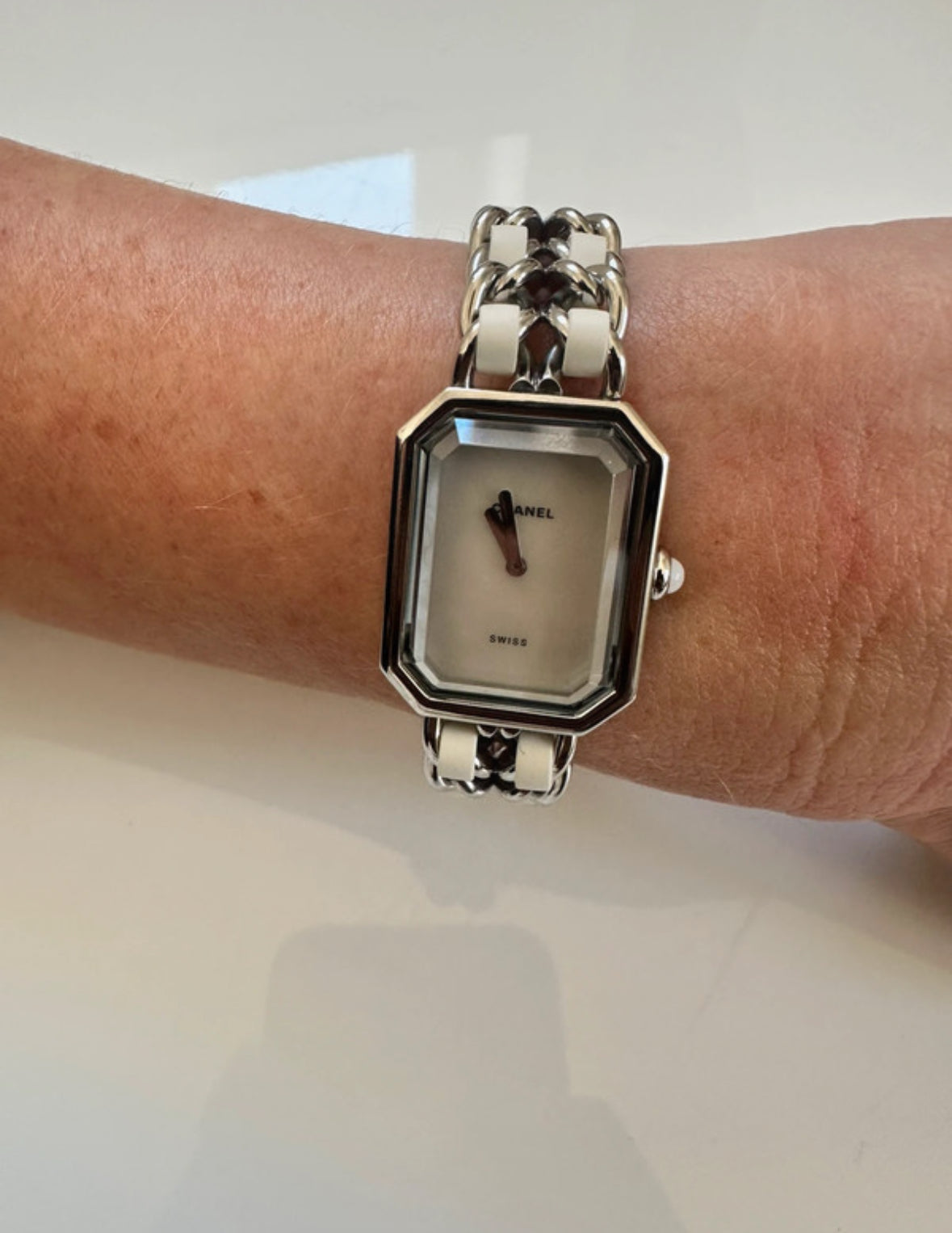 Montre Chanel Première en acier et cuir XXL