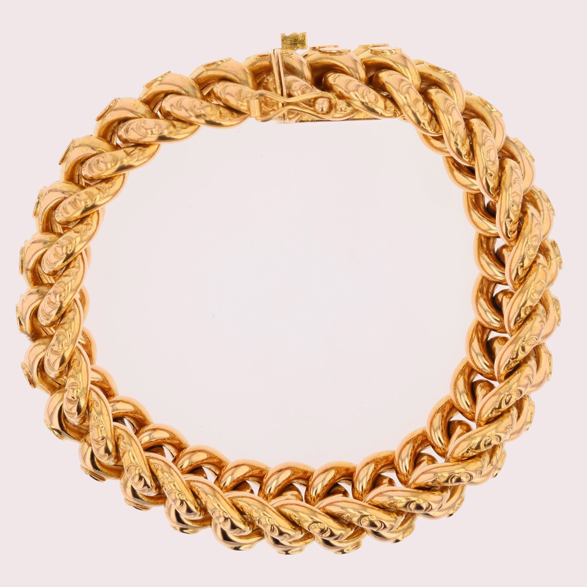 Bracelet Maille en or rose