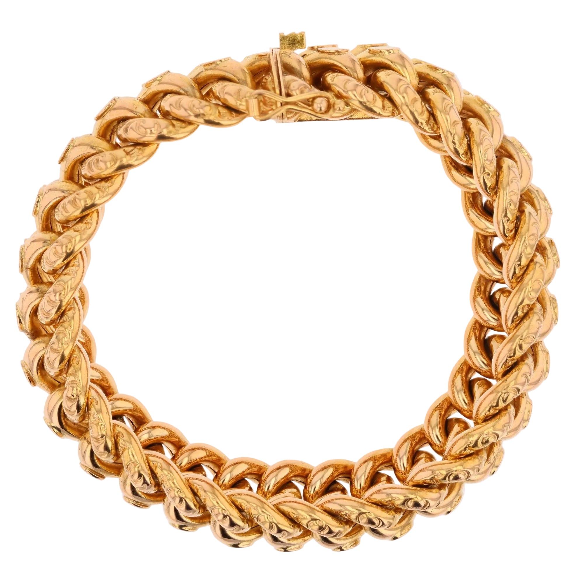 Bracelet Maille en or rose