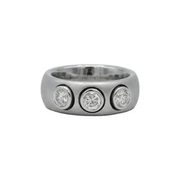 Bague Trilogie en or blanc et diamants