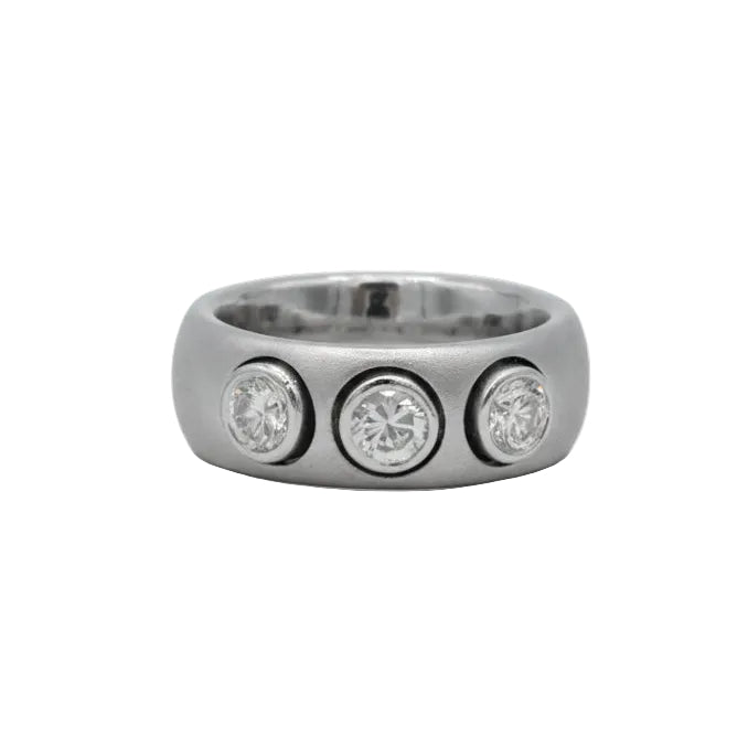 Bague Trilogie en or blanc et diamants