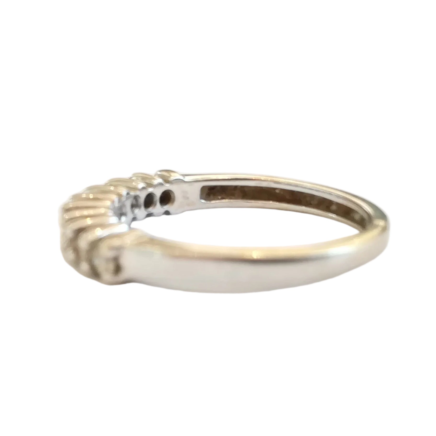 Bague Alliance en or blanc et diamants