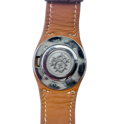 Montre HERMÈS "Harnais" en cuir et acier