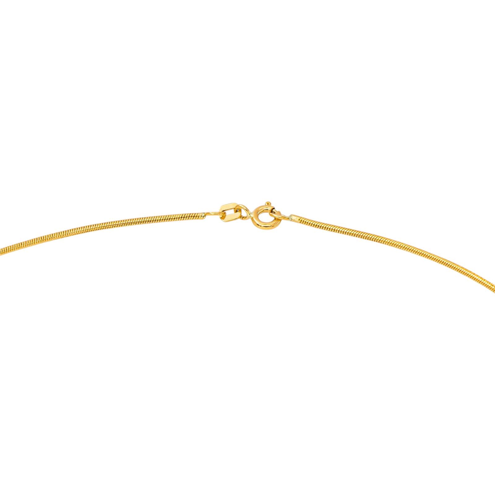 Collier Maille serpentine Or jaune