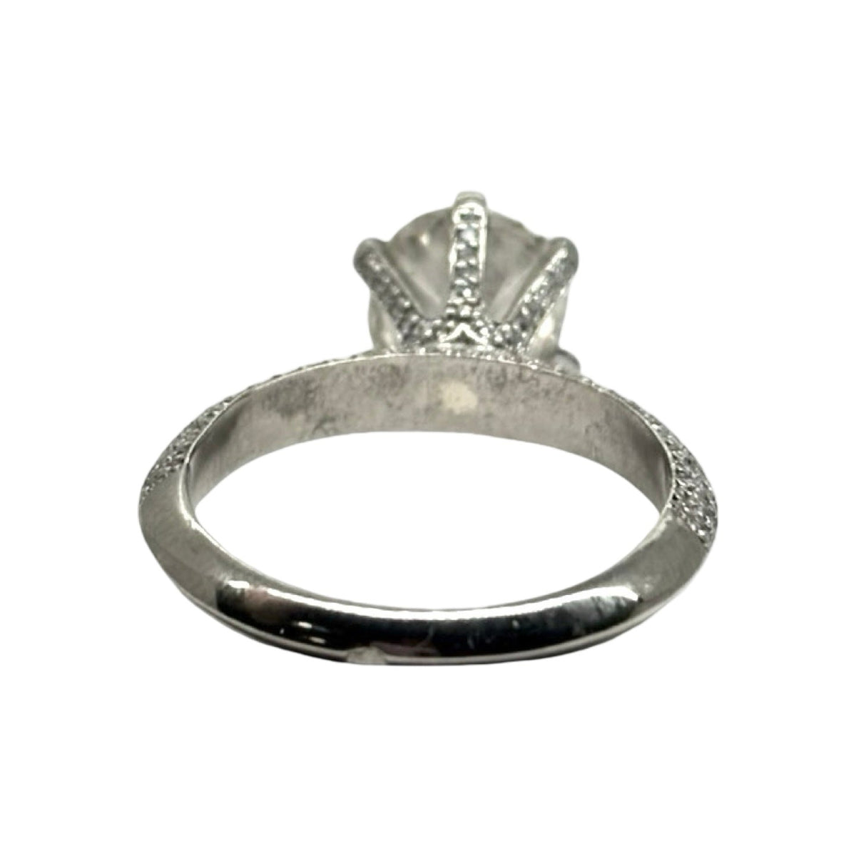 Bague Solitaire en or blanc et diamants