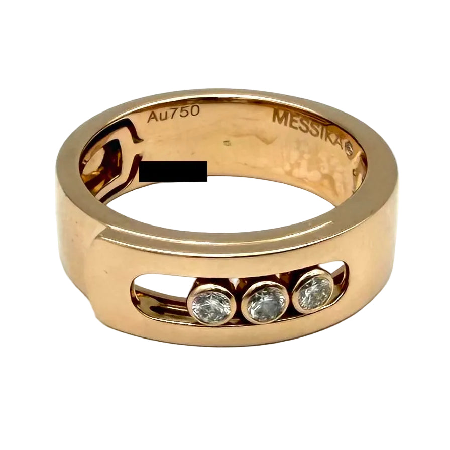 Bague Bandeau MESSIKA "Move Noa" PM en or rose et diamants