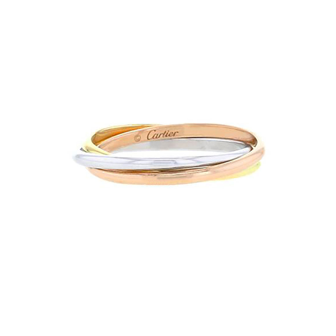 Bague Alliance CARTIER en or jaune, or blanc et or rose