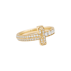 Bague Jonc TIFFANY & CO. "Tiffany T" en or rose et diamants