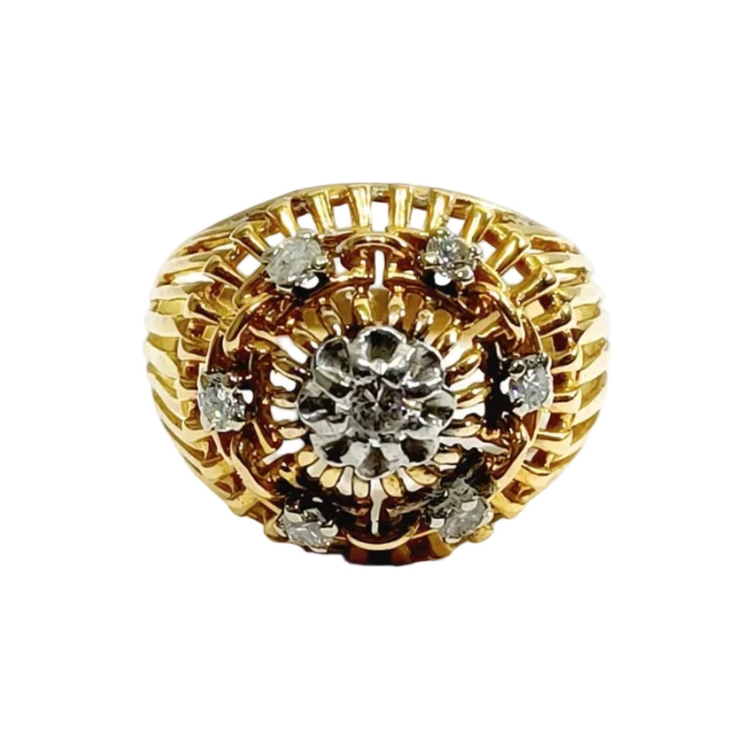 Ring Cocktail in rose gold and diamonds