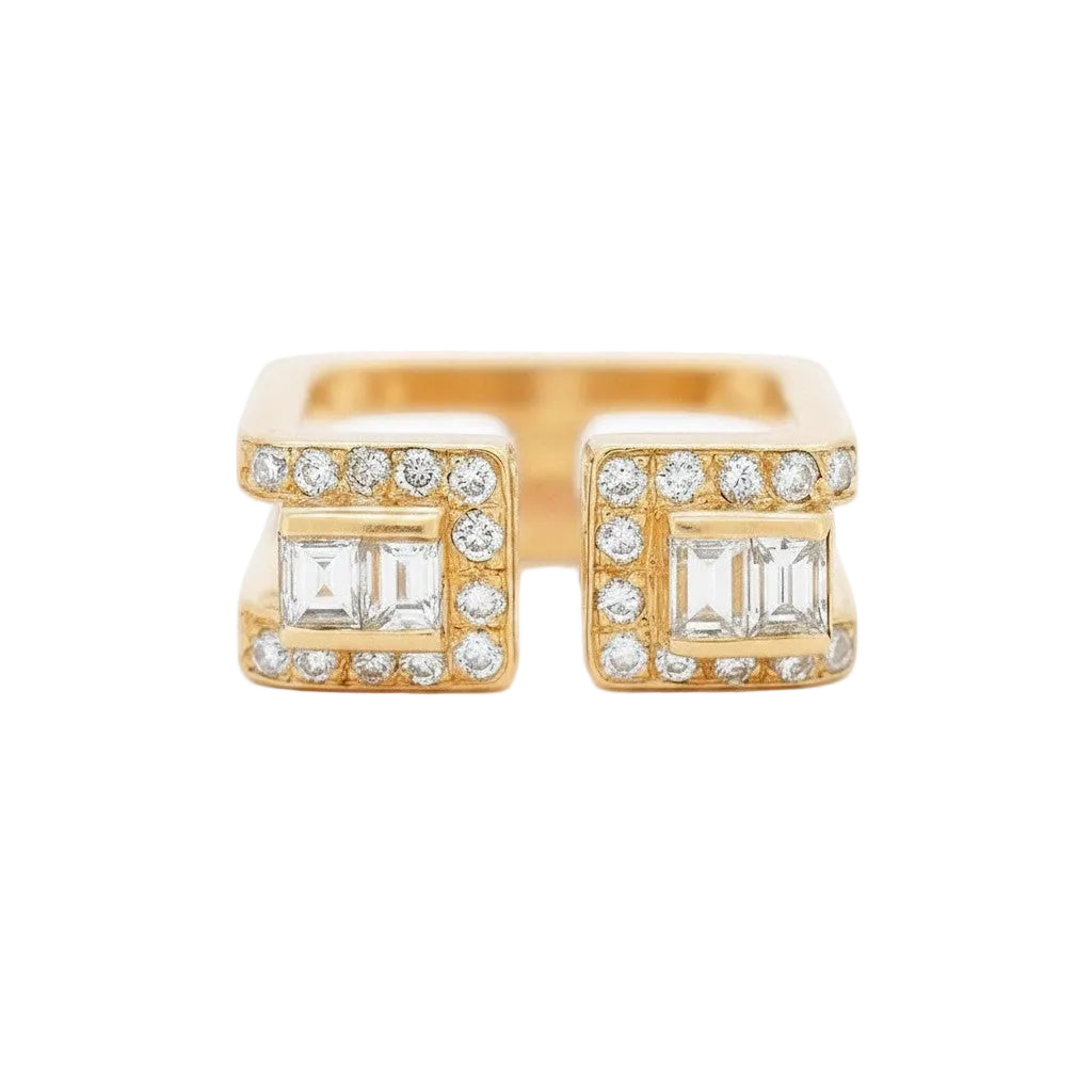 Bague JEAN VENDÔME en or jaune et diamants