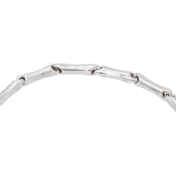 Chimento Bracelet Maille bâton Bamboo Or blanc