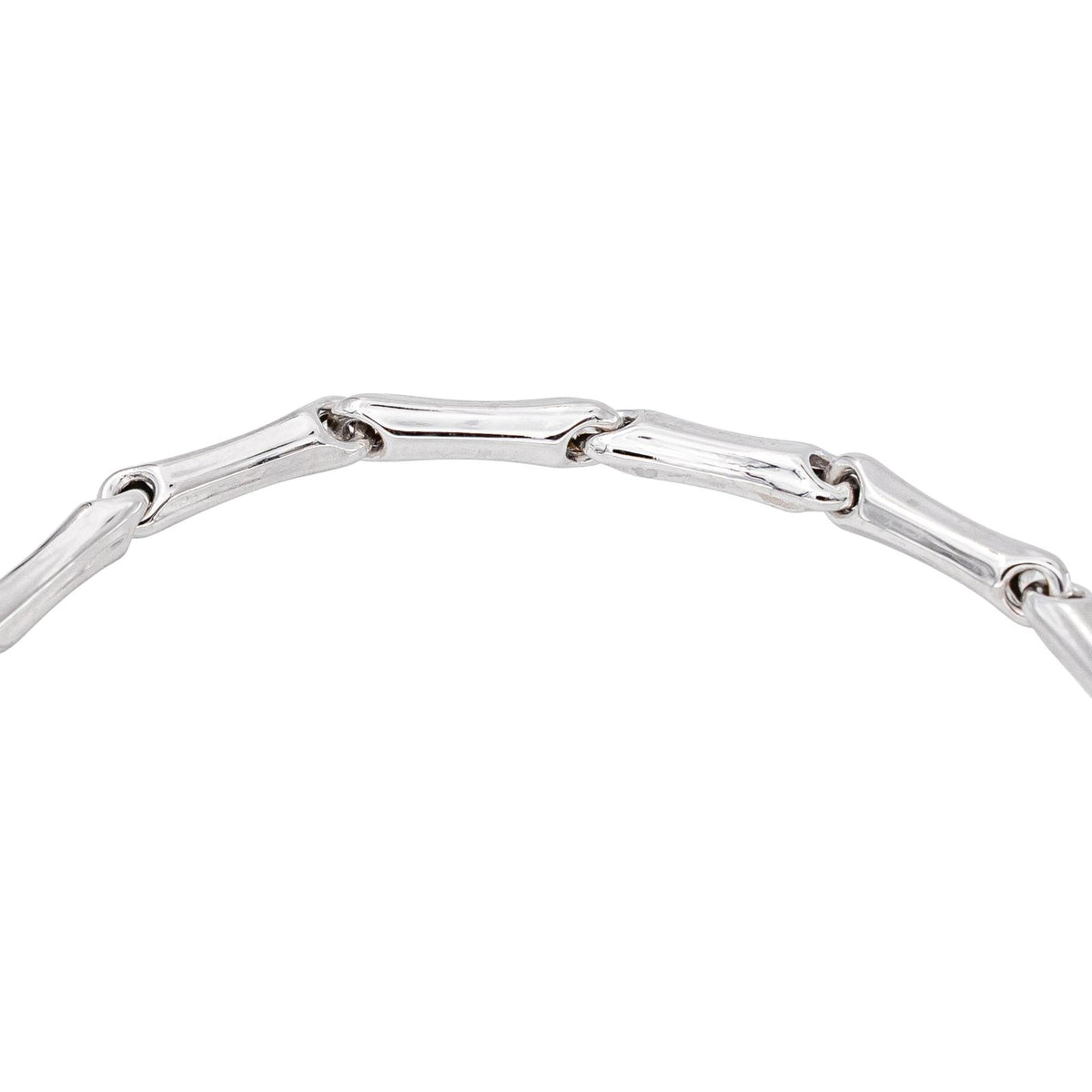 Chimento Bracelet Maille bâton Bamboo Or blanc