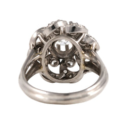 Bague Marguerite en or blanc et diamants