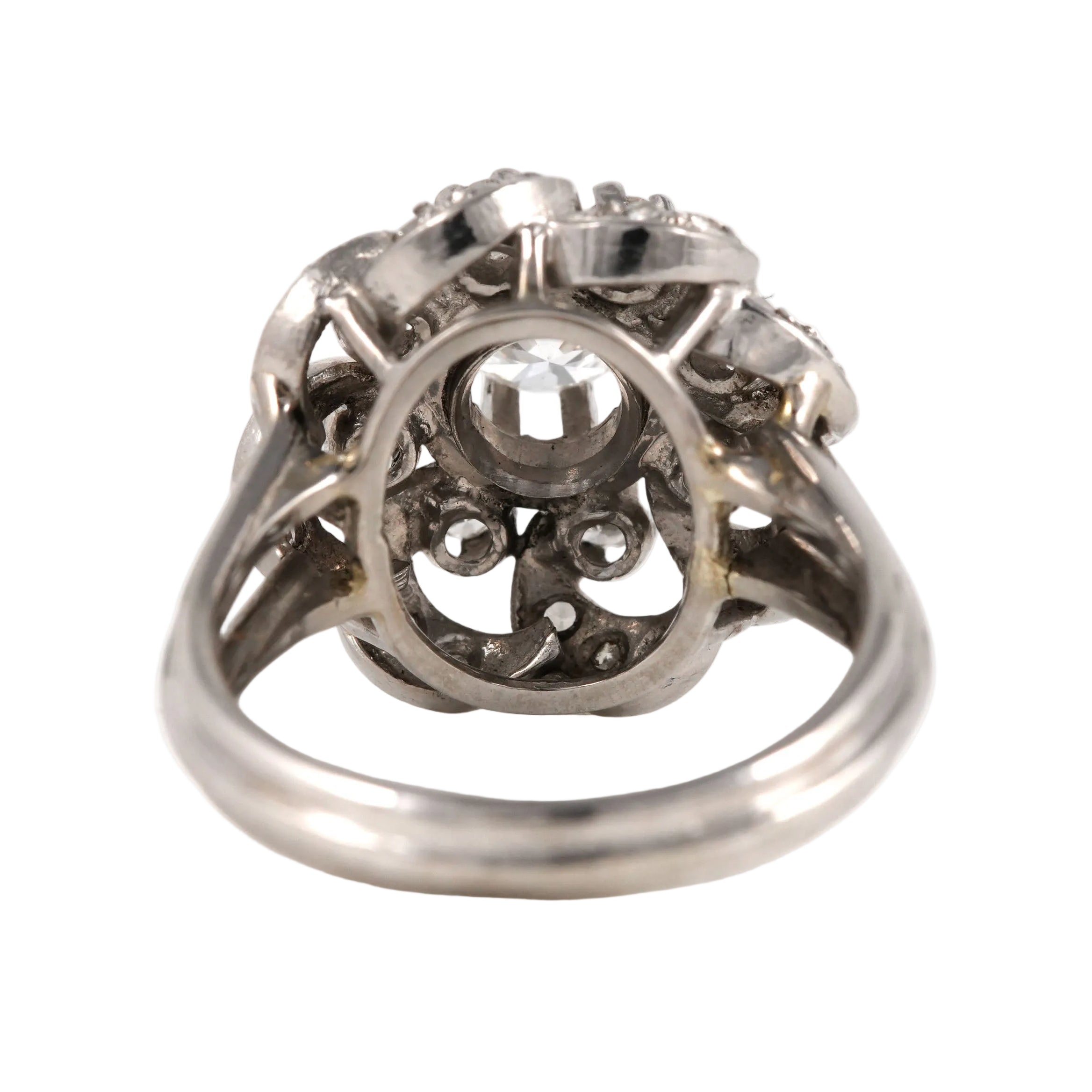 Bague Marguerite en or blanc et diamants