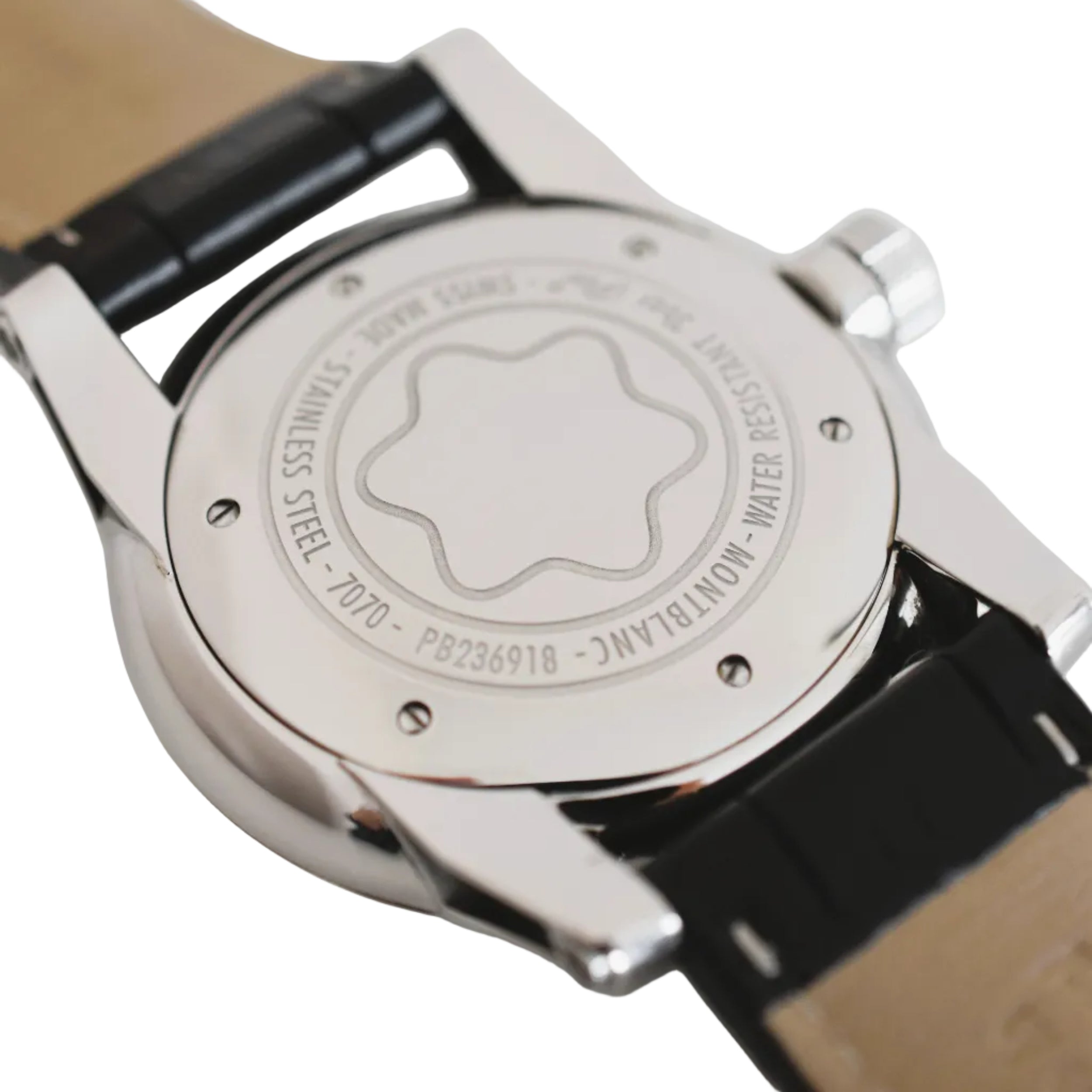 Montre MONTBLANC Timewalker en acier et cuir