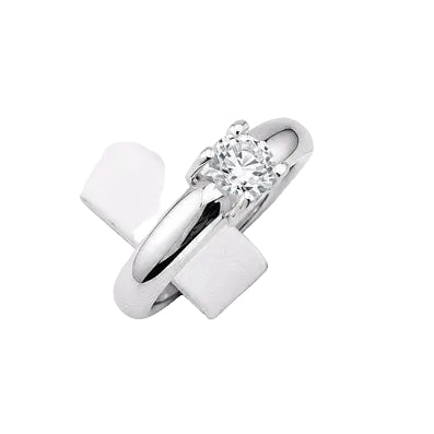 Bague Solitaire CARTIER en or blanc et diamant