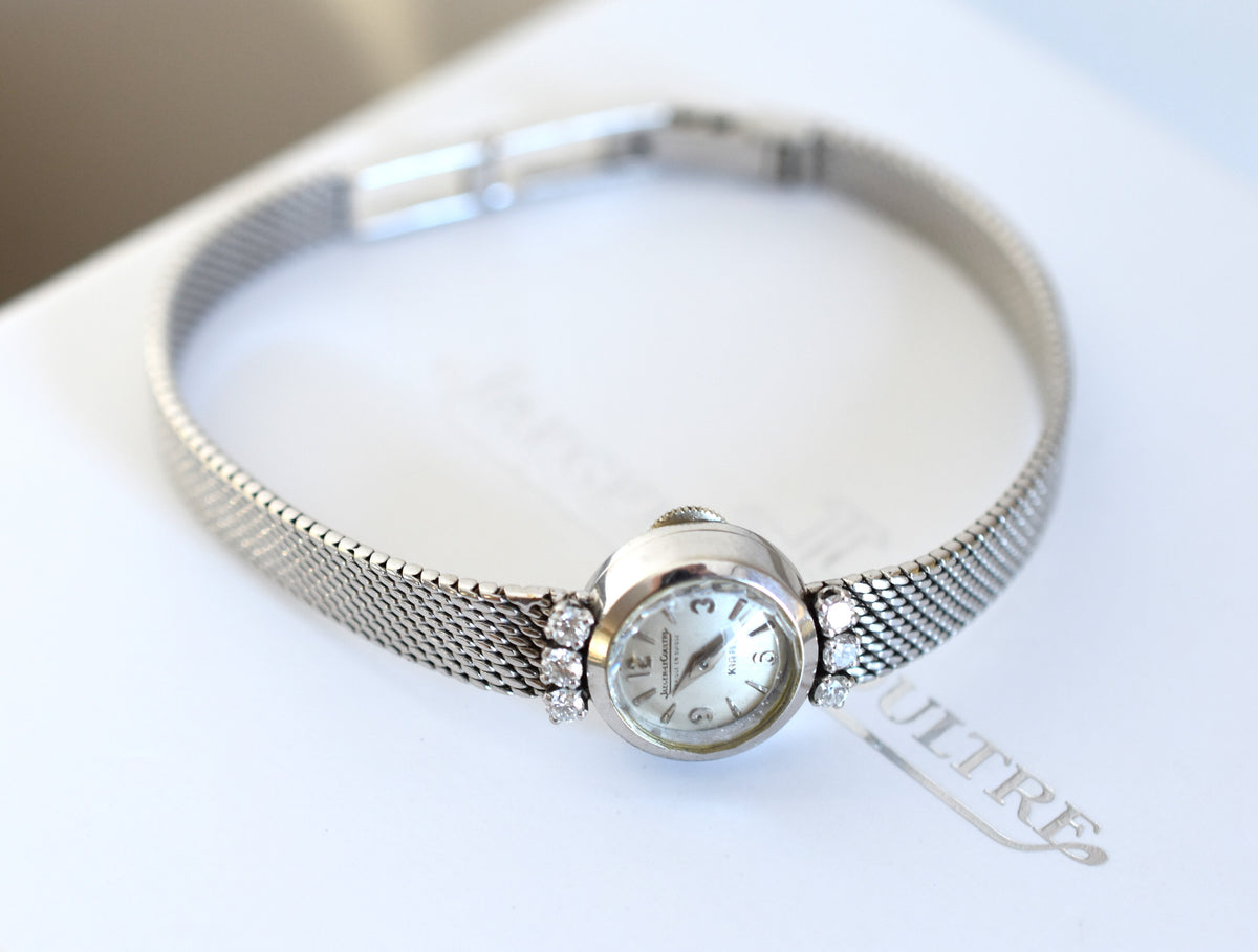 Montre JAEGER-LECOULTRE en or blanc et diamants