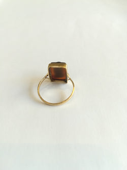 Bague Ancienne Camée Agate Guerrier Grec