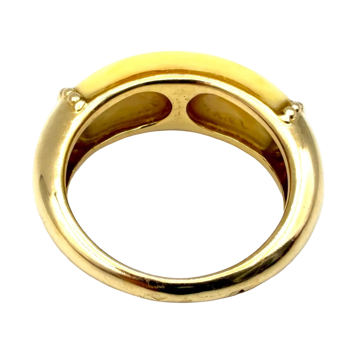 Bague Jonc JEAN ET PIERRE BELLIN en or jaune et ivoire