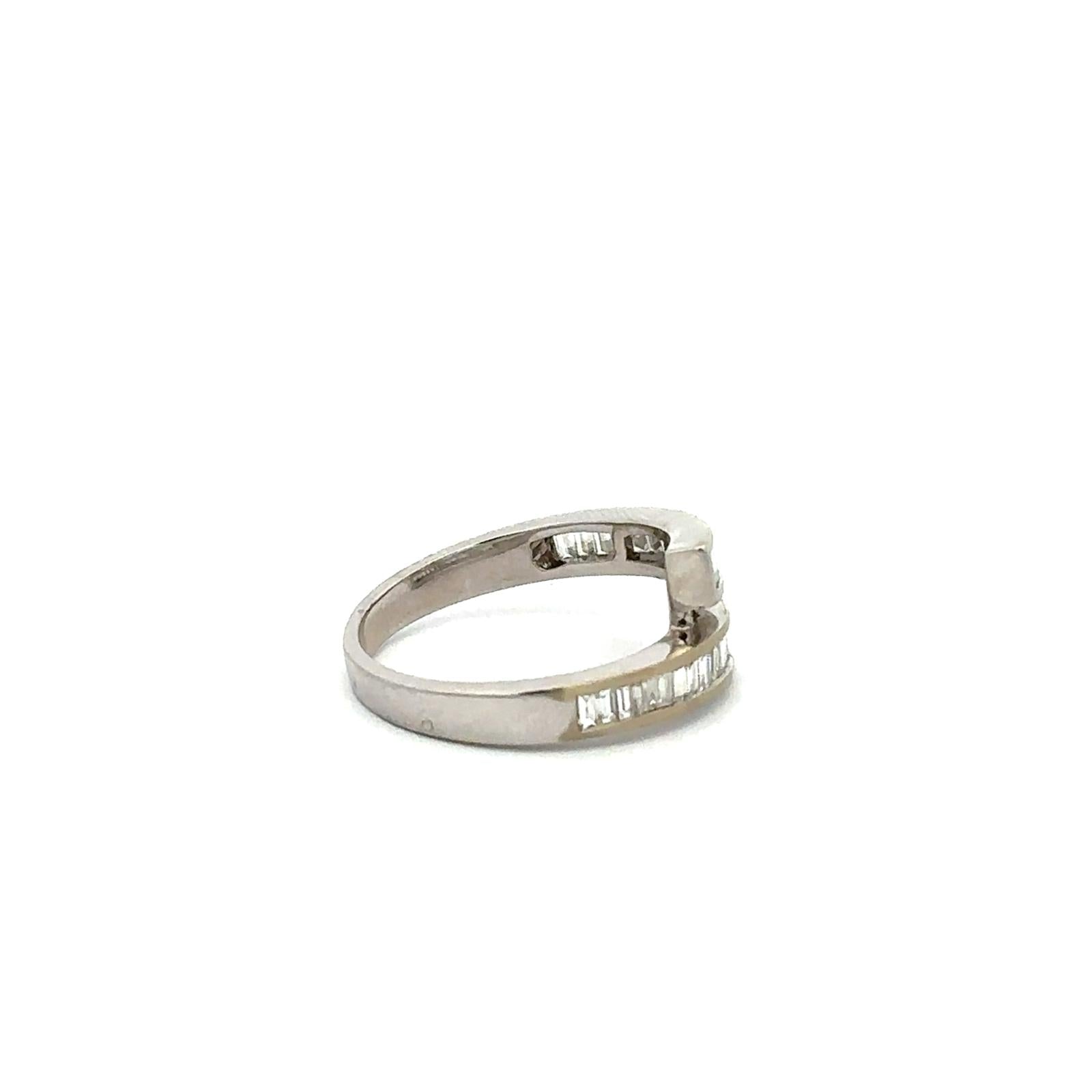 Bague Toi & Moi en or blanc et diamants