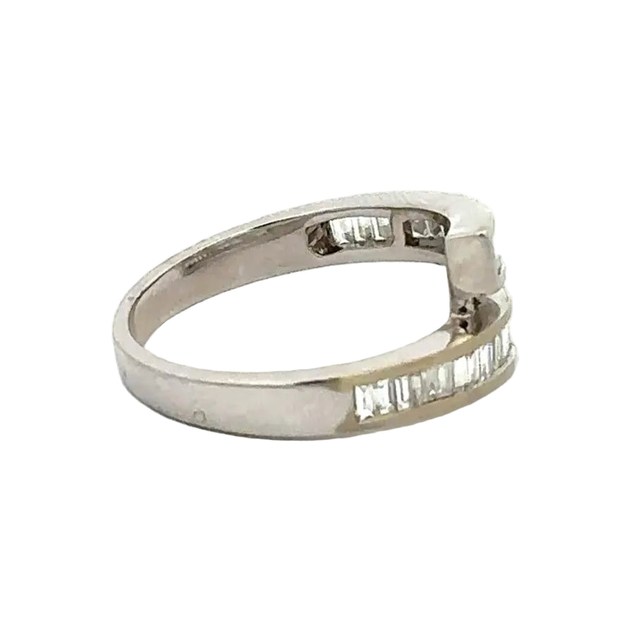 Bague Toi & Moi en or blanc et diamants