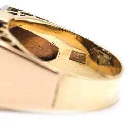 Bague Tank en or jaune et saphirs