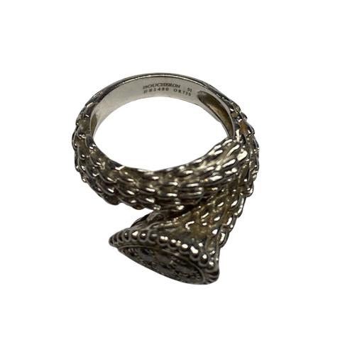 Bague Toi & Moi BOUCHERON "Serpent de Bohème S" en or blanc et diamants