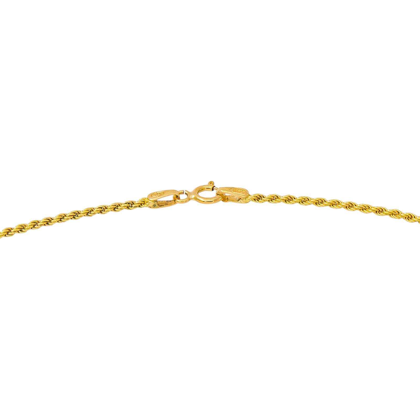 Collier Maille corde Or jaune