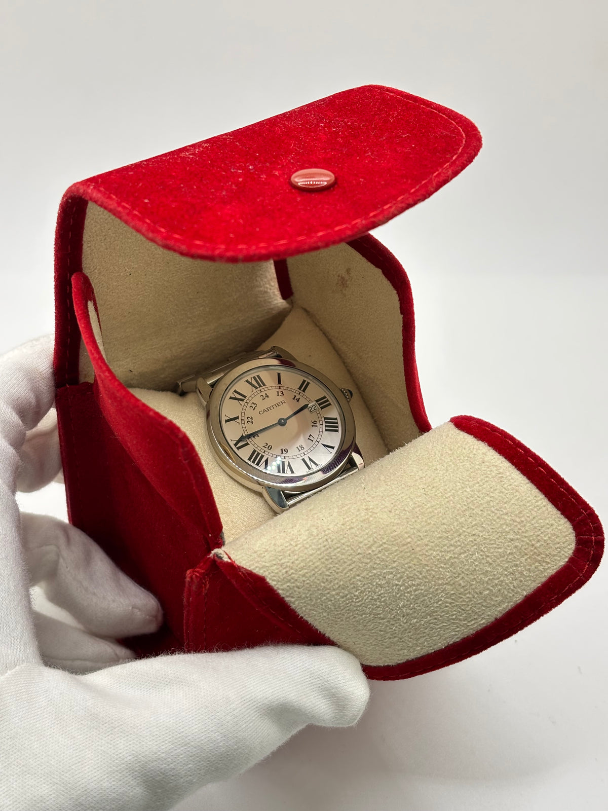 Montre CARTIER "Ronde Solo" en acier