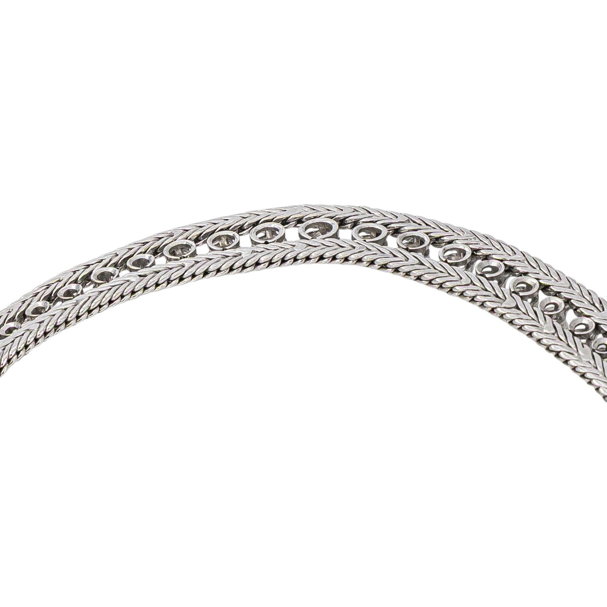 Collier  Or blanc Diamant
