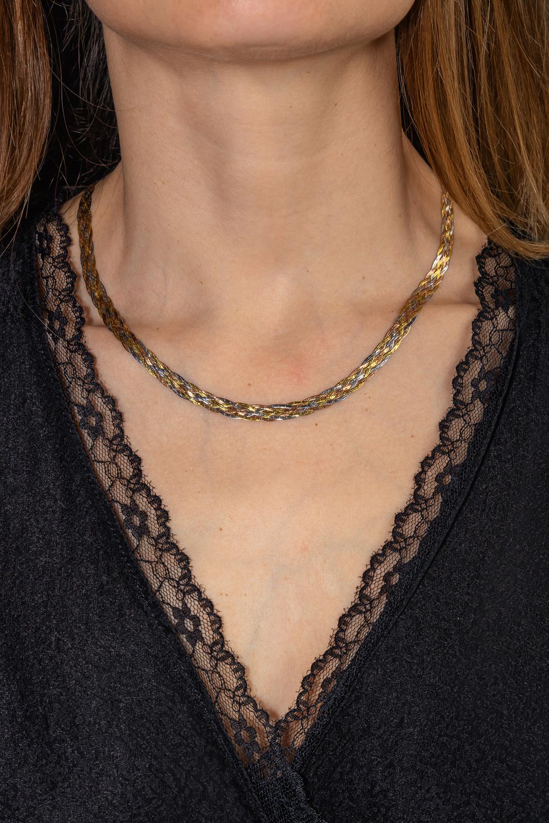 Collier 3 ors Or jaune