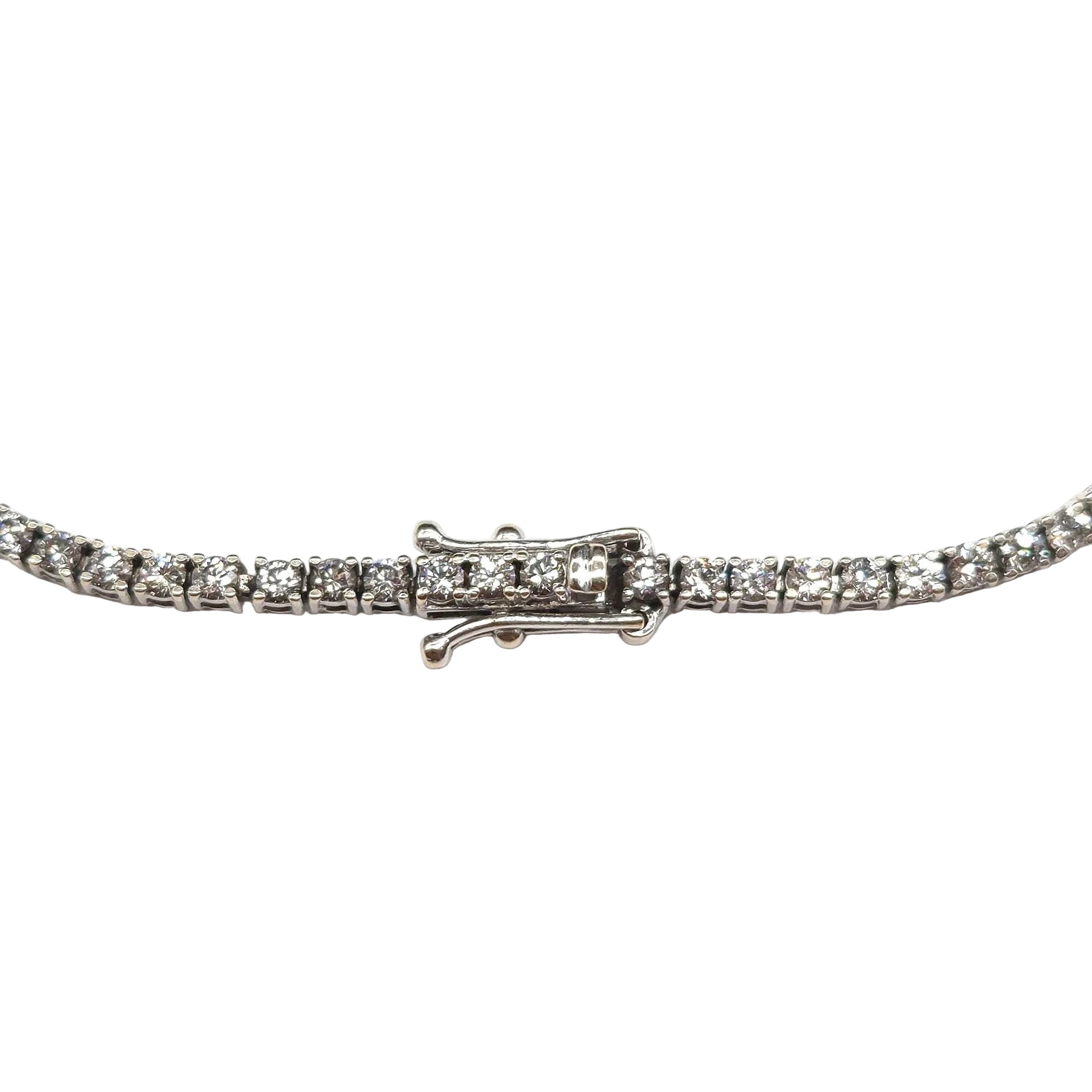Bracelet Ligne en or blanc et diamants