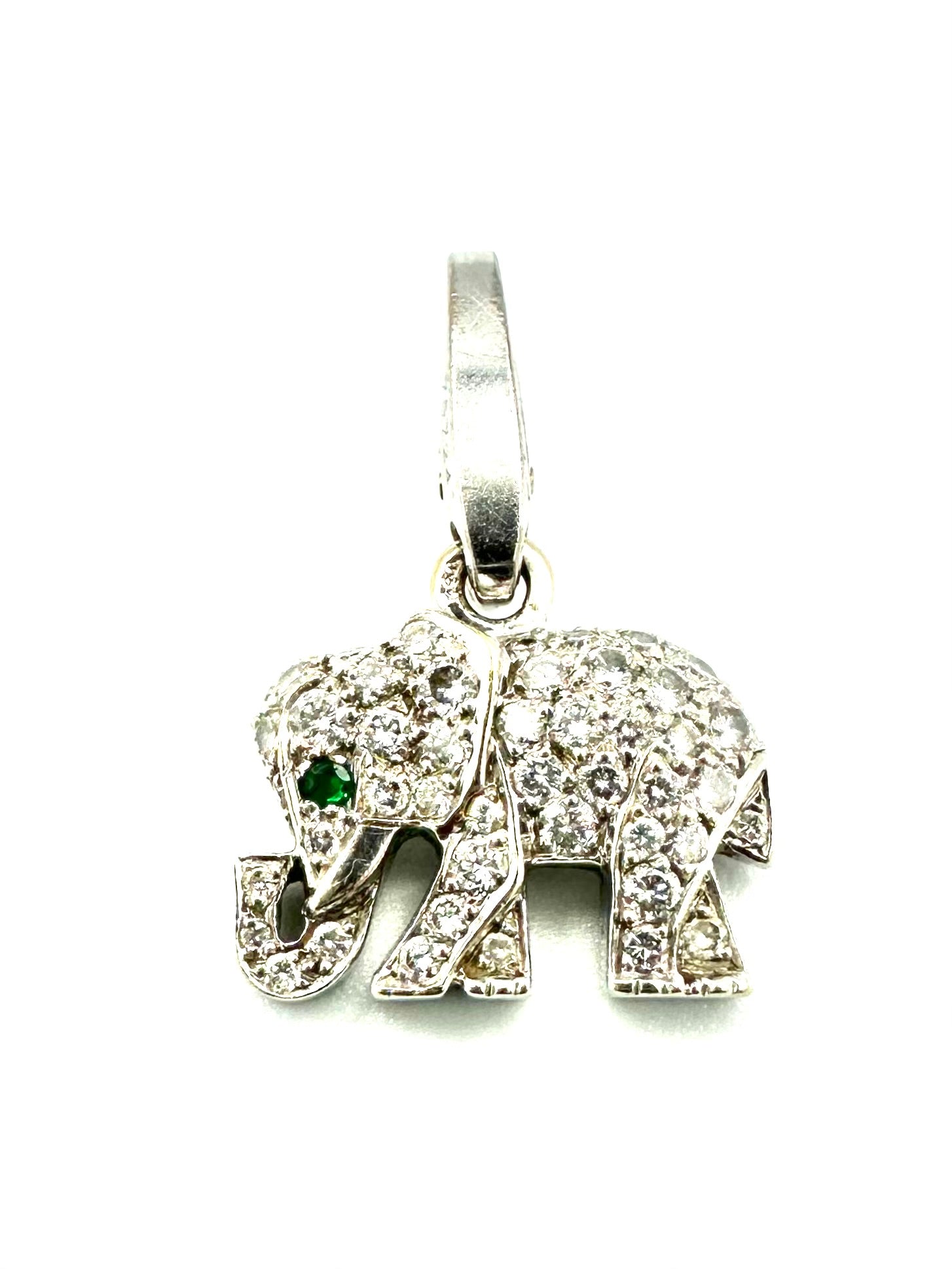 Pendentif CARTIER Charm's en or blanc et diamants