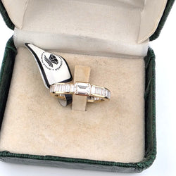 Bague Alliance VERETTA en or jaune et diamants