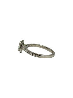 Bague Solitaire en or blanc et diamants