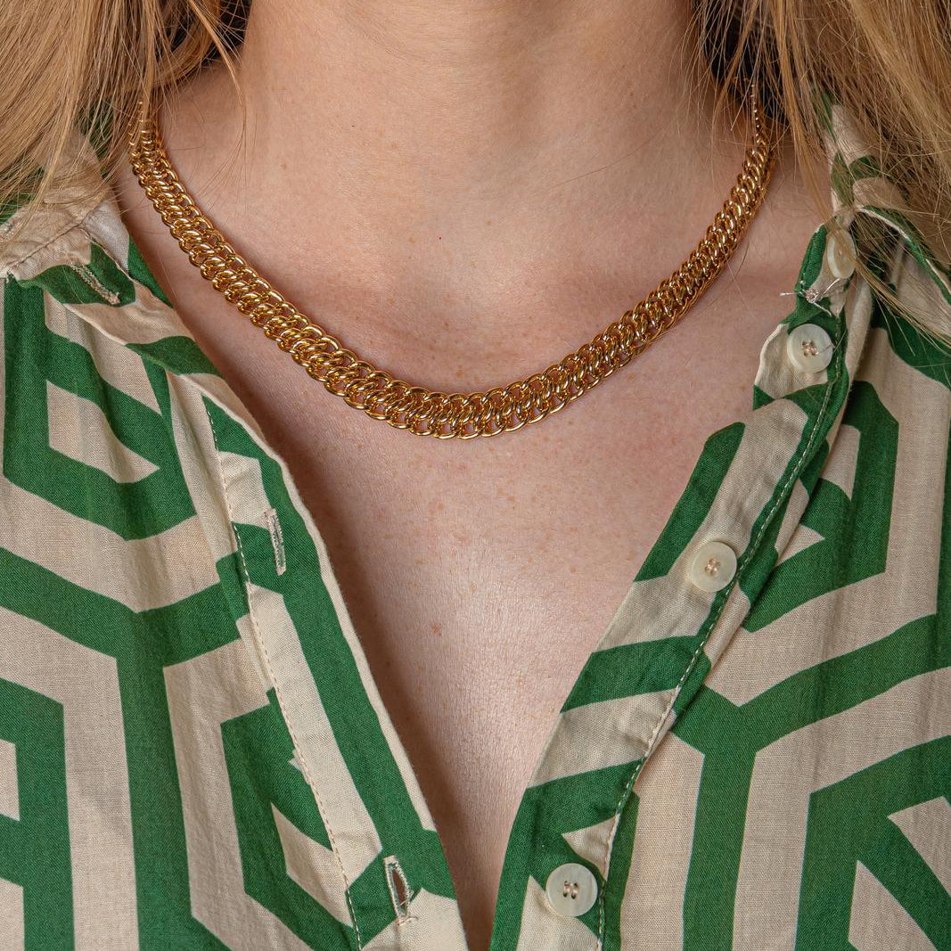 Collier Maille en or rose