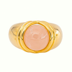 Bague  Dôme Or jaune  Œil de tigre