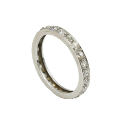 Bague Alliance en platine et diamants