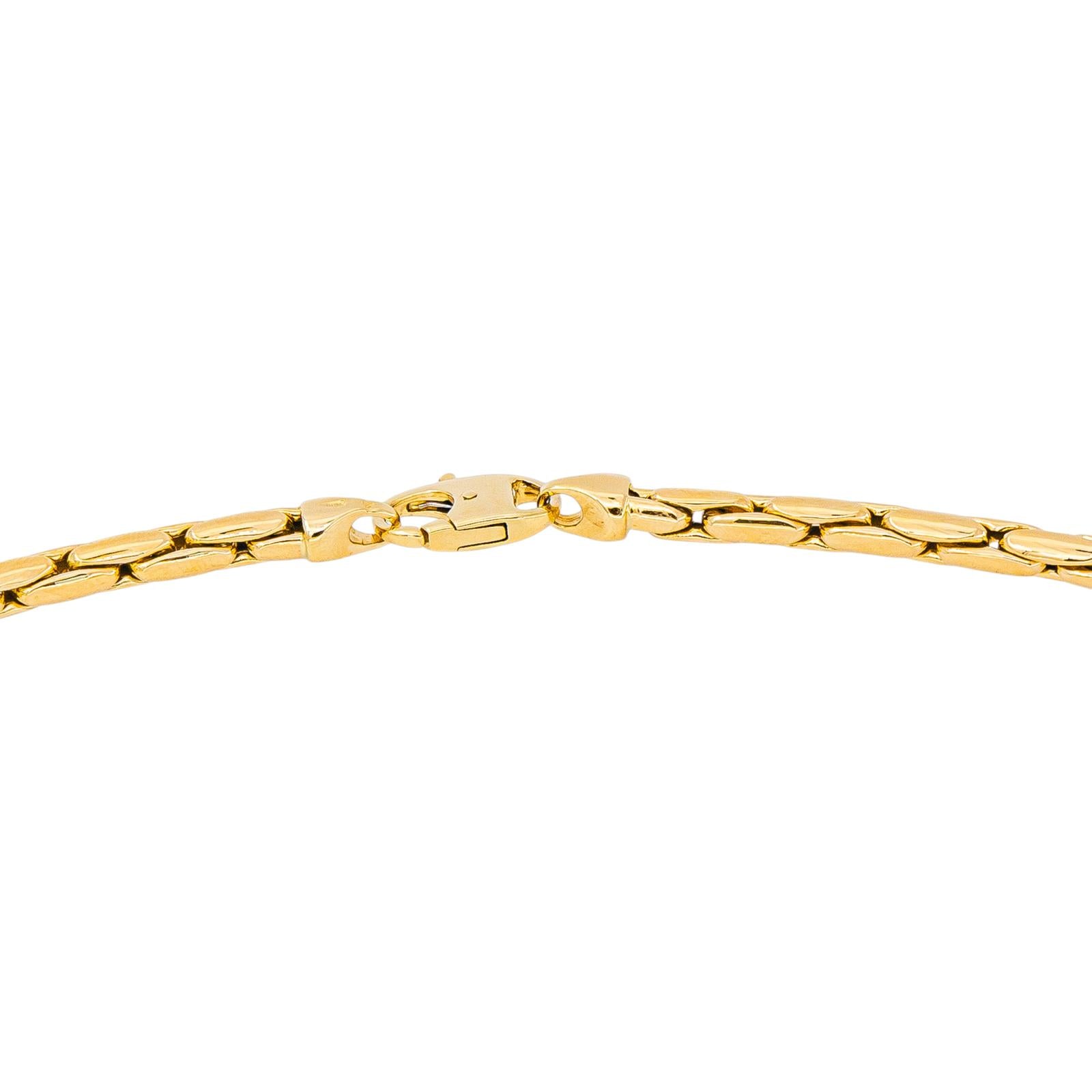 Collier maille Grain de riz Or jaune