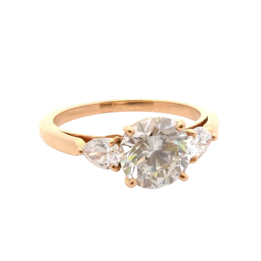 Bague Trilogie en or jaune et diamants