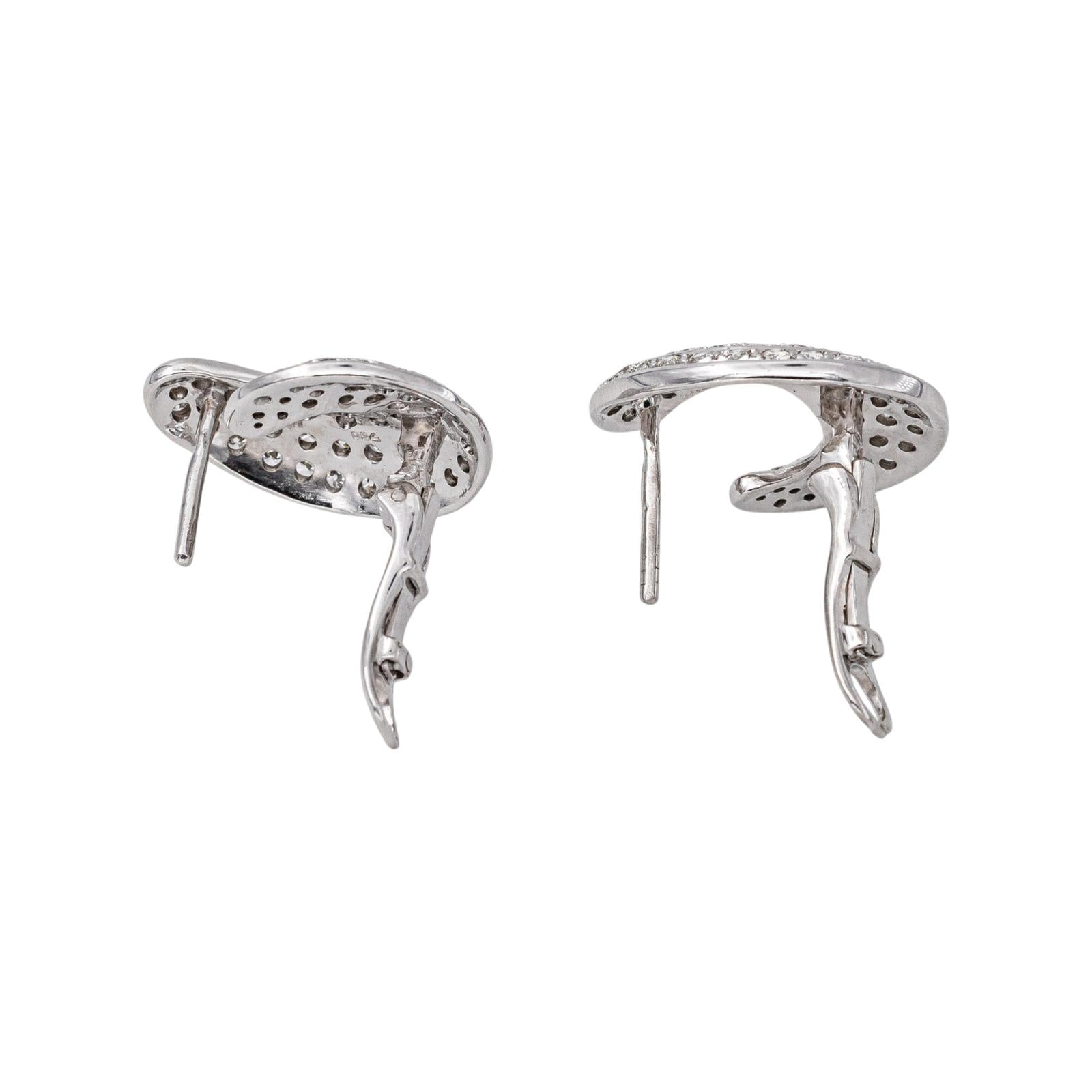 Boucles d'oreilles Or blanc Diamant