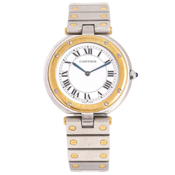 Montre CARTIER "Santos Vendôme" GM en or jaune et acier