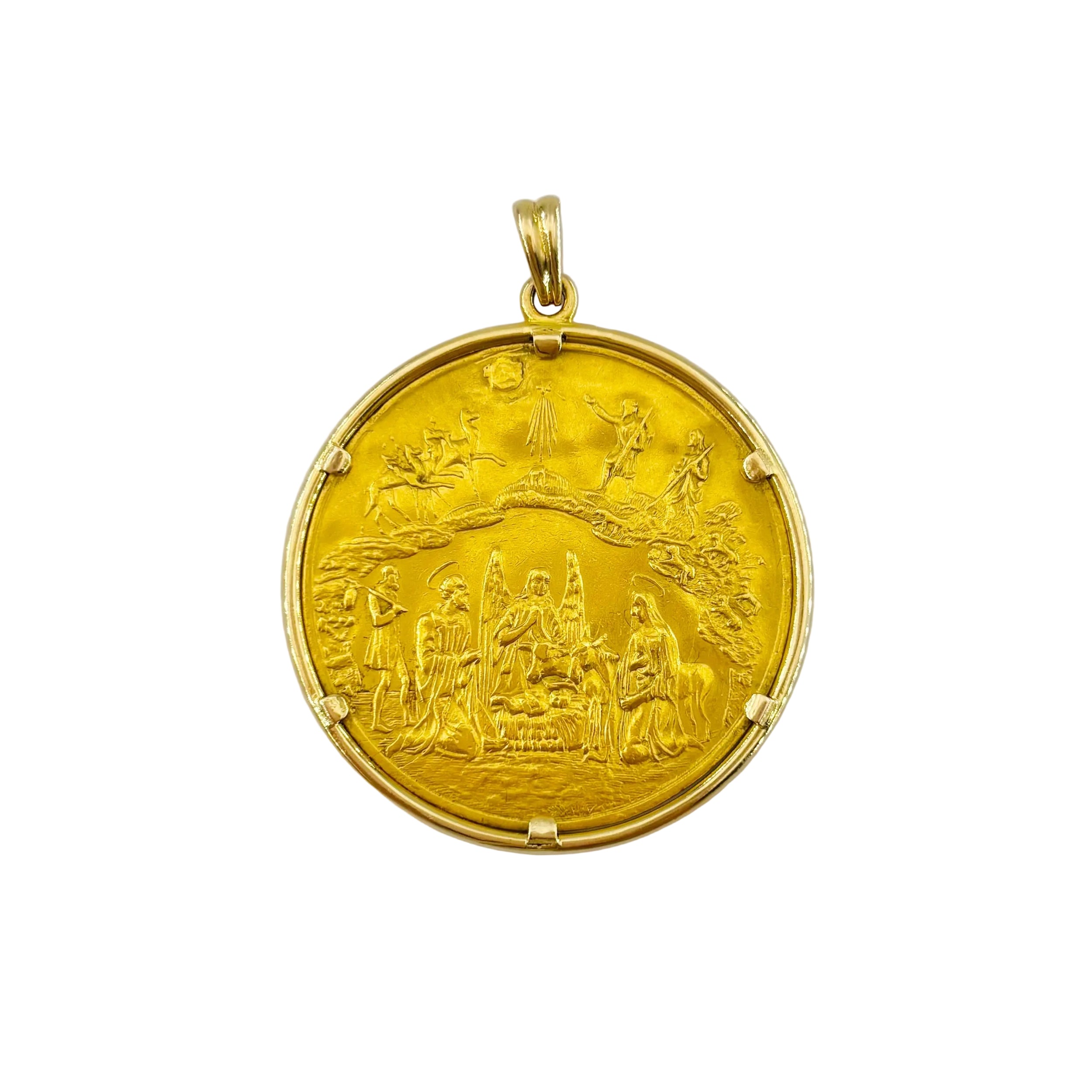 Médaille en or jaune