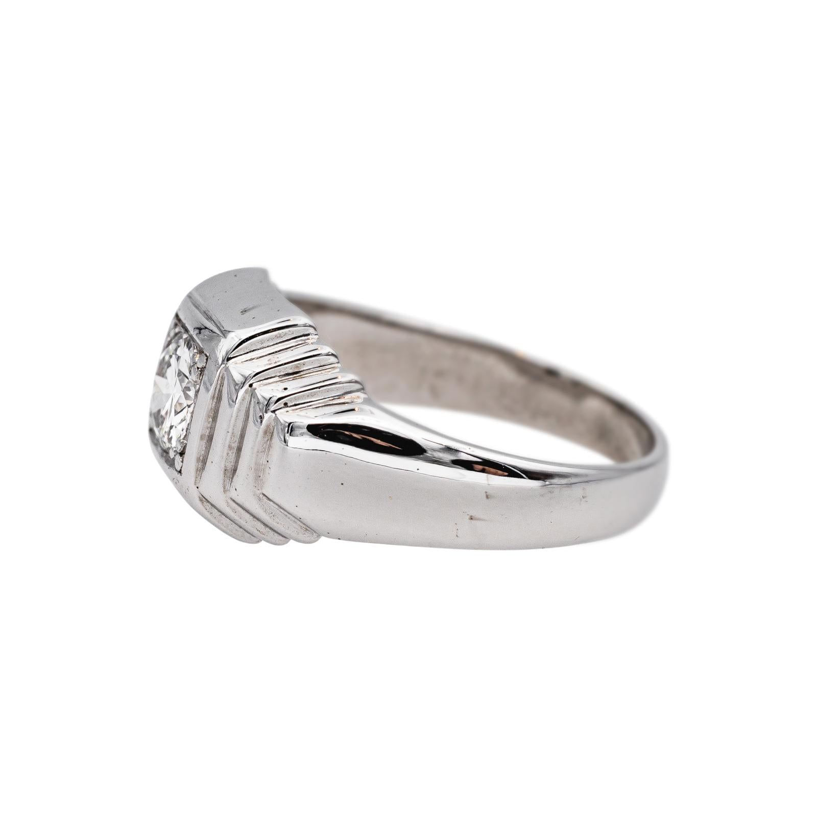 Bague Solitaire  Or blanc Diamant