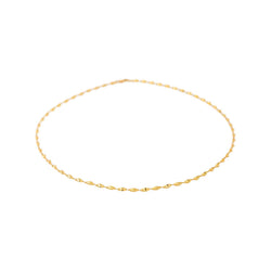 Collier Maille Miroir Or jaune