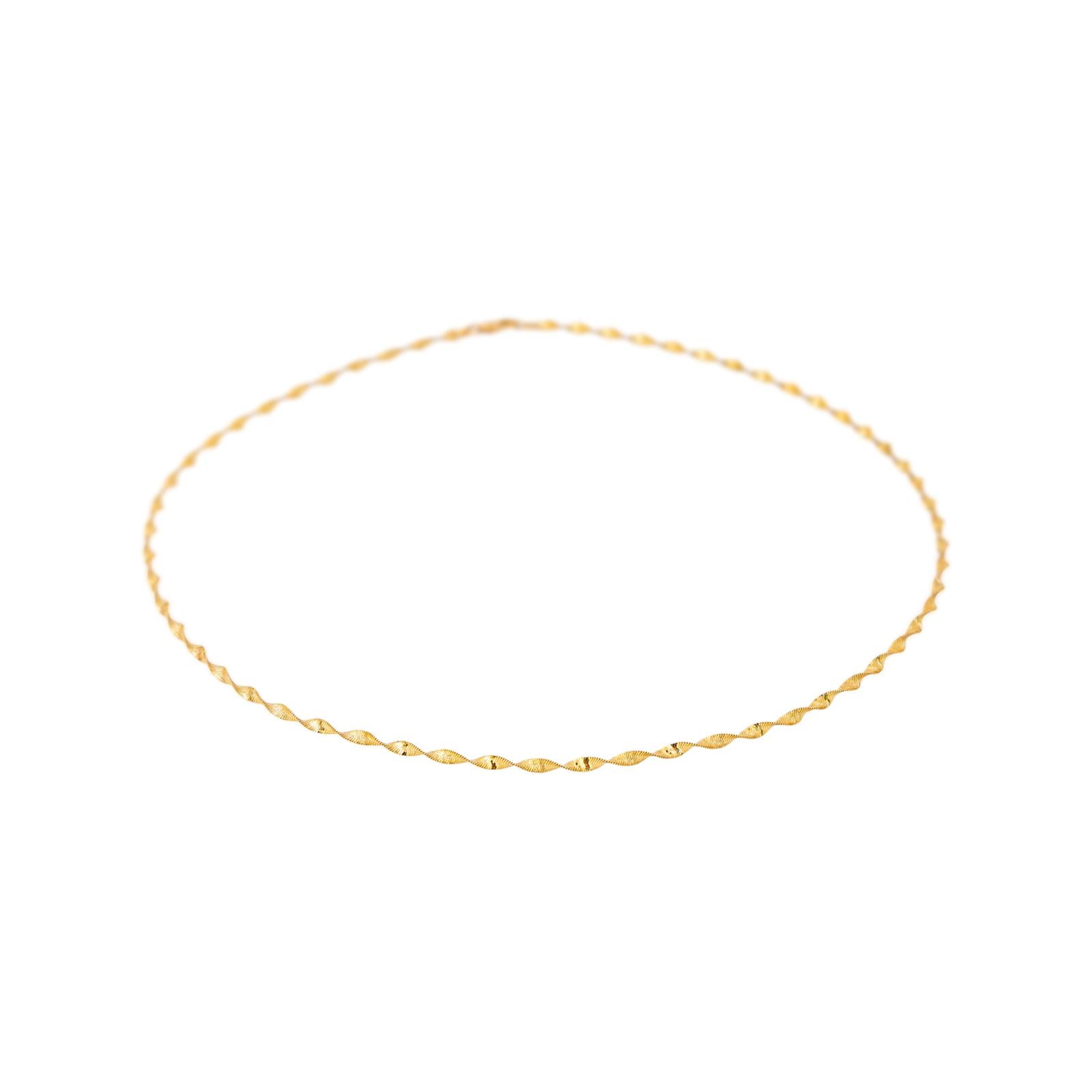 Collier Maille Miroir Or jaune