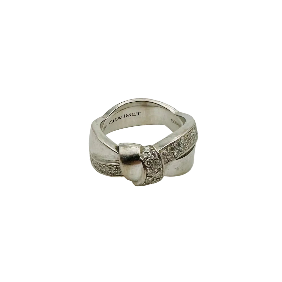 Bague CHAUMET "Liens Séduction" en or blanc et diamants